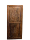 Antique Carved Single Door Floral Statement Barn Door Feature Wall Art 
