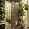 Tree Of Life with Deer Carved Wood Barn Door 