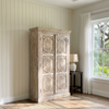 Antique Sunburst Carved Cabinet 
