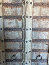 Antique Wooden Rustic Entry Door | Distressed Indian Architecture Door 84x36