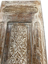 Antique Hand-Carved Indian Wood Barn Door Vintage Architectural Panels 