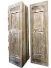 Vintage Barn Door Sunburst Carved Solid Wood Sliding Barn Door