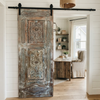 Mid Century Carved Wooden Door