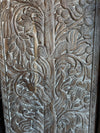 Tree of Life Carved Door Reclaimed Wood Brown Barn Door 84x36