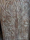 Tree of Life Carved Wood Door Kalpavriksha Sliding Barn Door 84x36