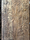 Tree Of Life Barn Door Vintage Carved Door Wellness Wall Panel 84x36