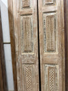Antique Carved French Doors Floral Hinged or Sliding Barn Doors