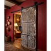 Vintage Natural Wood Carved Door Rustic Hinged or Sliding Barn Doors