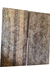 Vintage Lotus Mandala Carved Door Solid Reclaimed Wood Sliding Barn Door 80