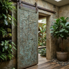 Vintage Carved Wooden Door