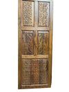 Vintage Artistic Carved Wooden Door – Floral Carved Barn Door 96