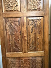 Vintage Artistic Carved Wooden Door – Floral Carved Barn Door 96