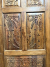 Vintage Artistic Carved Wooden Door – Floral Carved Barn Door 96