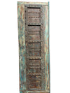 Antique Distress Blue Haveli Door – Rustic Carved Farmhouse Barndoor