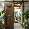Antique Indian Carved Wood Door 