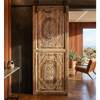 Vintage Barn Door Rustic Hand-Carved Reclaimed Wood Farmhouse Door