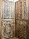 Vintage Barn Door Rustic Hand Carved Reclaimed Wood Farmhouse Door