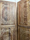 Vintage Barn Door Rustic Hand Carved Reclaimed Wood Farmhouse Door