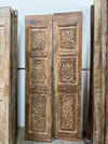 Antique Carved Wooden Door Panel | Floral Barn Door