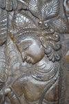 Hand Carved Wooden Wall Panel