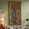 Vintage Hand Painted Tree of Life Wood Panel