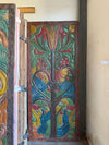 Vintage Tree Of Life Decorative Carved Wood Door 
