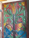 Vintage Tree Of Life Decorative Carved Wood Door 