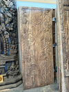 Hand Carved Wood Door Panel 