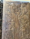 Hand Carved Wood Door Panel 