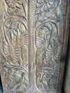 Hand Carved Wood Door Panel Tree of Life 
