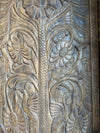 Hand Carved Wood Door Panel Tree of Life 