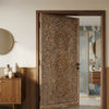 Hand-Carved Mandala Entry Door