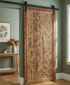 Midcentury Carved Wooden Trellis Panel Vintage Headboard Carved Door 