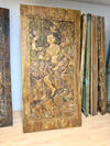 Hand Carved Wood Deity Panel