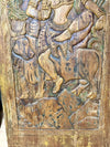 Hand Carved Wood Deity Panel