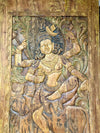 Hand Carved Wood Deity Panel
