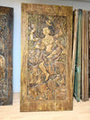 Hand Carved Wood Deity Panel