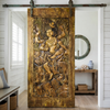 Hand Carved Wood Deity Panel