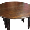 Antique Indian Dining Table Teak Round 8 Seater Hand Carved Farmhouse Table