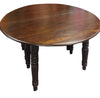 Antique Indian Dining Table Teak Round 8 Seater Hand Carved Farmhouse Table
