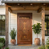 Antique Hand-Carved Ganesha Entry Door – Solid Teak Wood Statement Barn Door 84