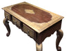 Vintage Brass Cladded Farmhouse Ornate Console Table