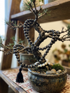 Tibetan Black Yak Bone Mala Necklace – Om Japa Chanting Beads for Meditation & Spiritual Energy