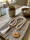 Pearl Ganesha Japamala Necklace – Mercury Moon Meditation Yoga Mala