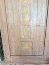 Antique Indian Ganesha Doors, 18C Dancing Ganesh Tribal Barndoor, 84