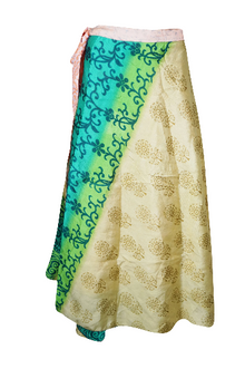  Womens Wrap Boho Handmade Reversible Beach Maxi Skirt