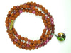 Rudraksha & Rose Quartz Japamala – Handmade Meditation Mala Beads Necklace