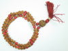 Red Coral Rudraksha Healing Chakra Mala – Meditation Prayer Beads Necklace