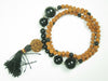 Rudraksha Black Onyx Buddha Mala – 108 Bead Handmade Prayer & Meditation Necklace