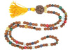 Spiritual Yoga Mala Beads Navgraha Nine Planet Stone Rudraksha Meditation Mala – Healing Chakra Prayer Necklace
